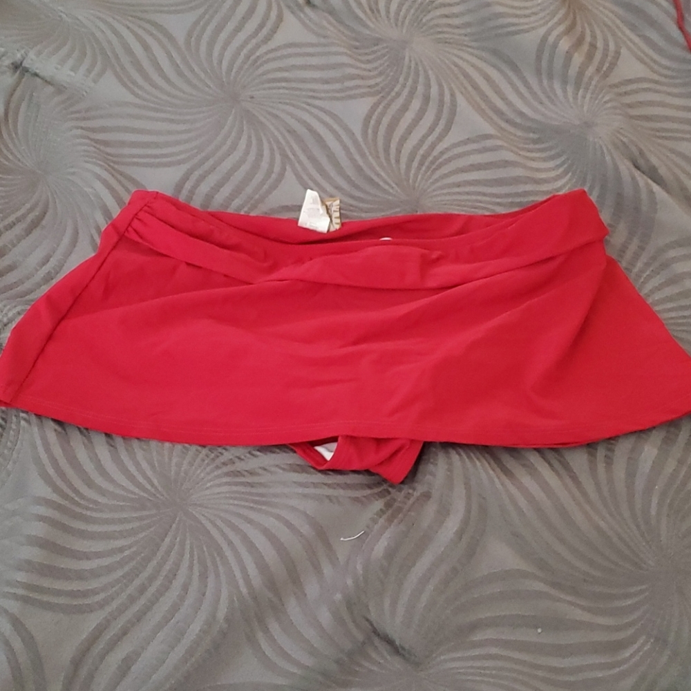 2bamboo Medium Red Swim Skirt